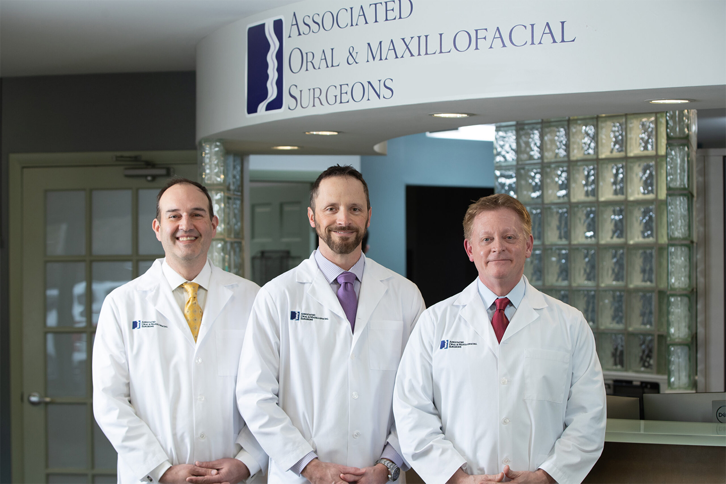 Dr Busch, Dr Otte and Dr Schroeder, oral surgeons at Associated Oral and Maxillofacial Surgeons